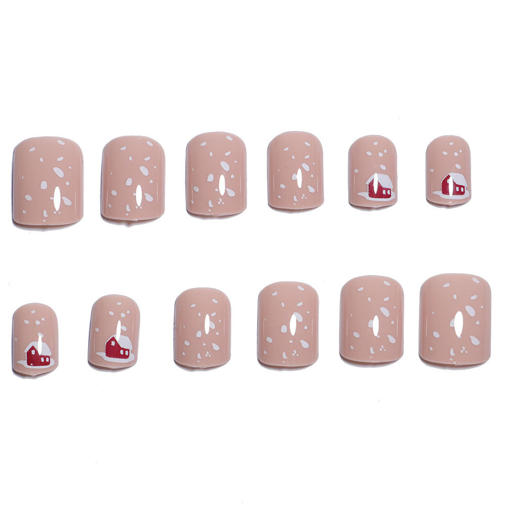 Festliche Feiertags-Themen Press-On Nagelkunst Karnz