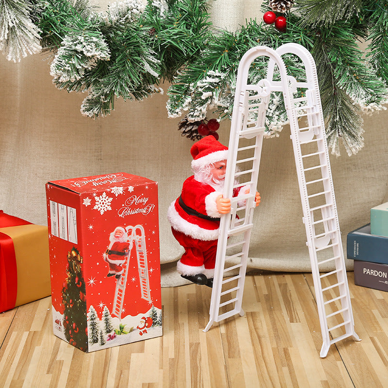 Lustige Weihnachtsmann Deko Figur Karnz