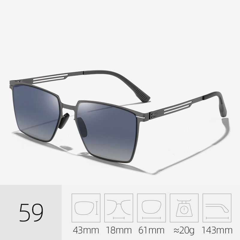 Stilvolle polarisierte quadratische Sonnenbrille Karnz