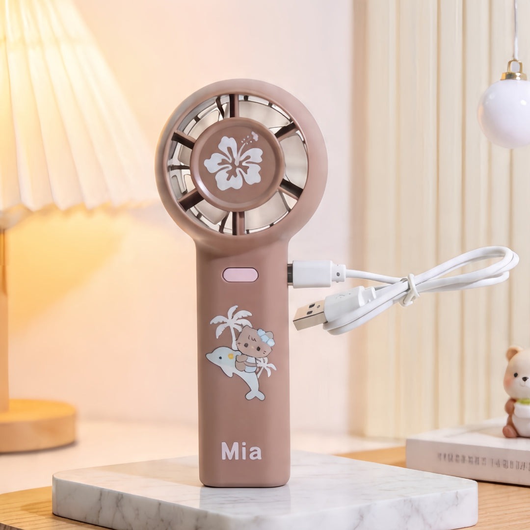 Damen Tragbarer Mini-Handventilator mit kinderfreundlichem Design Karnz