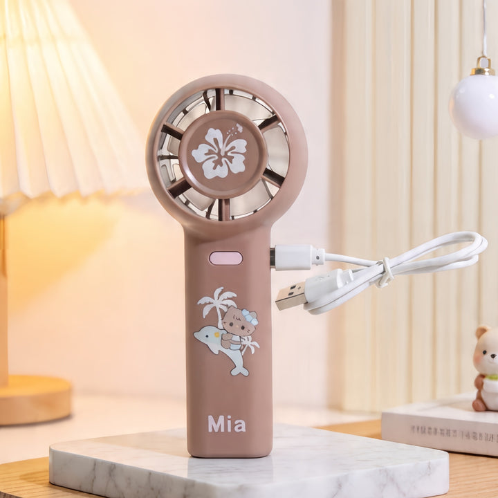 Damen Tragbarer Mini-Handventilator mit kinderfreundlichem Design Karnz