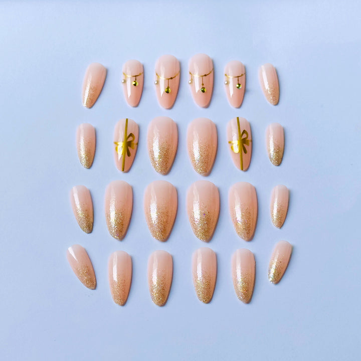 Nail Art Design Kit mit Perlen und Glitzer
