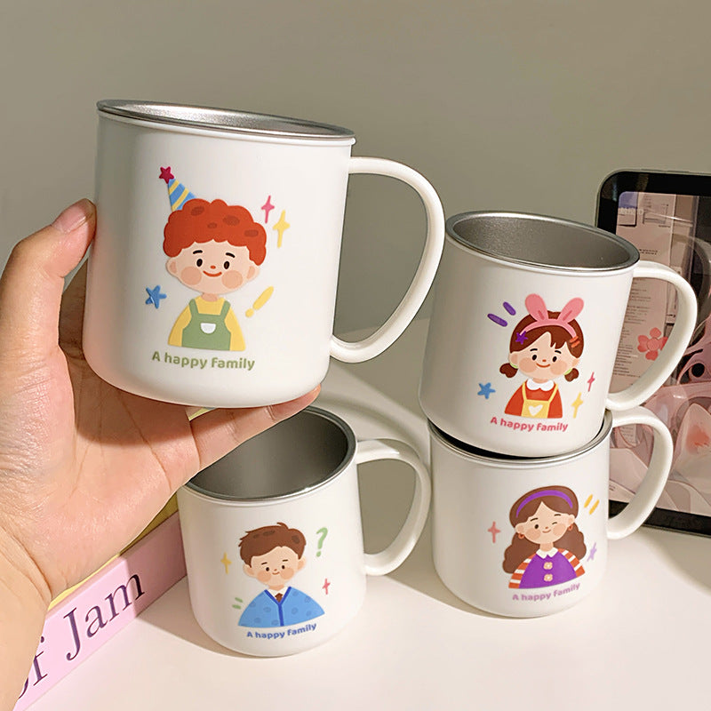 Keramiktasse mit Fröhlichem Familienmotiv Karnz 1786635457