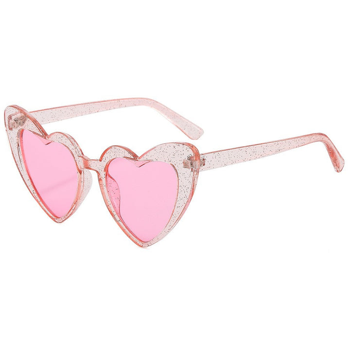 Herzförmige Retro-Sonnenbrille Karnz