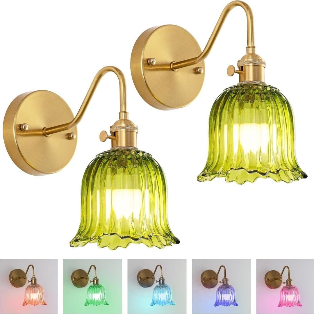 Vintage Glas Wand sconces