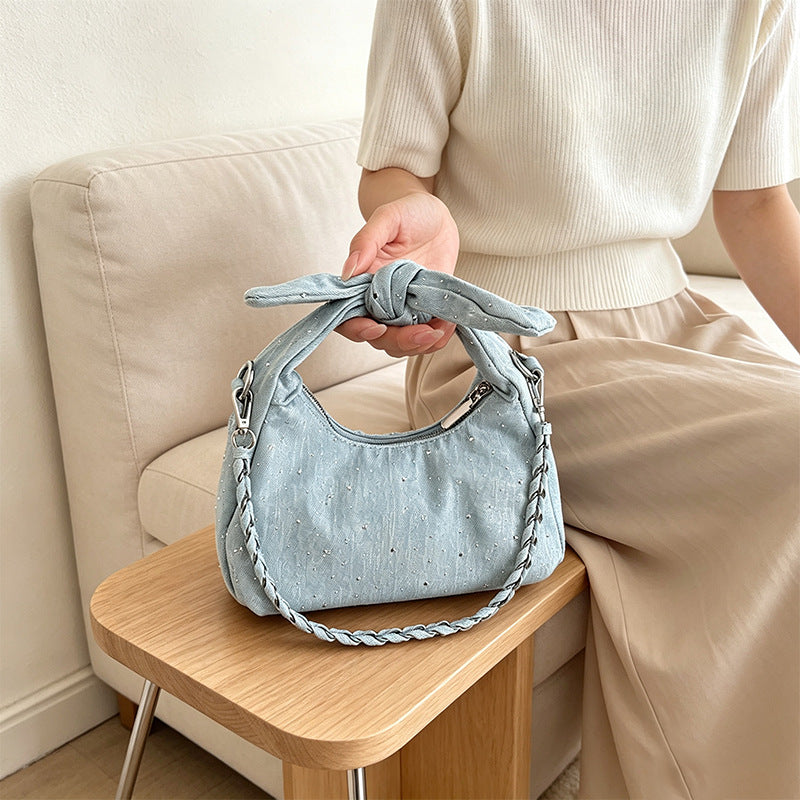 Stylische Handtasche mit Schleifenverzierung Karnz