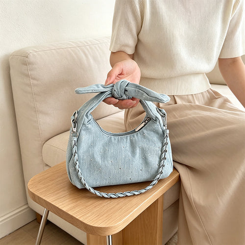 Stylische Handtasche mit Schleifenverzierung Karnz