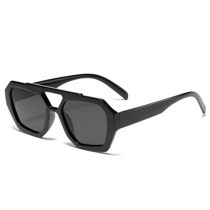 Damen geometrische Sonnenbrille im extravaganten Design Karnz