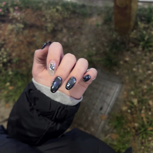 Galaxie Inspirierte Press-On Nagelkunst