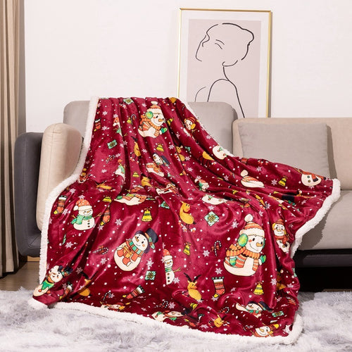 Spaßige, urlaubsbezogene Plüsch-Fleece-Decke