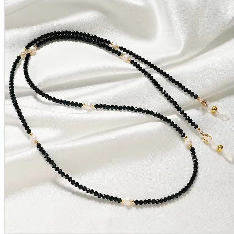 Elegante Perlen Brille Kette Karnz