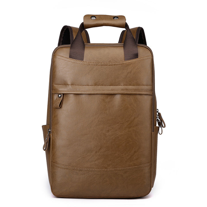 Professioneller Leder Laptop Rucksack Karnz