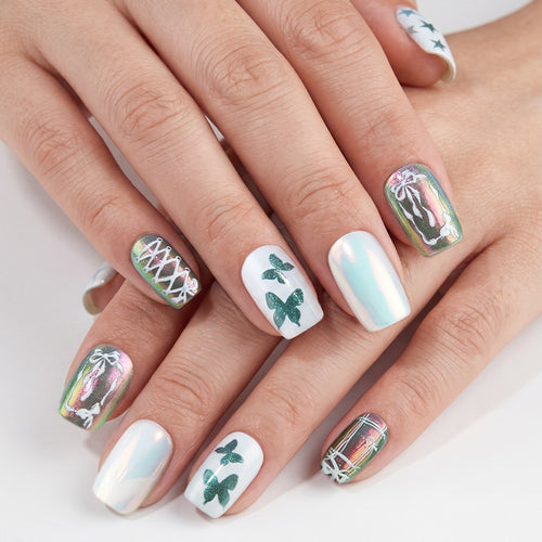 Künstlerisches Schmetterlings-Nageldesign-Set Karnz