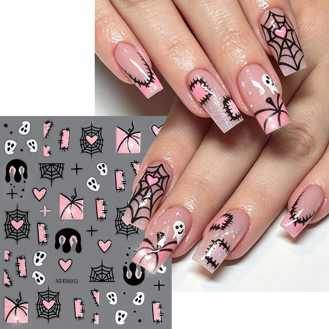 Halloween-Themen Nagelkunst Aufkleber Set  1791507032