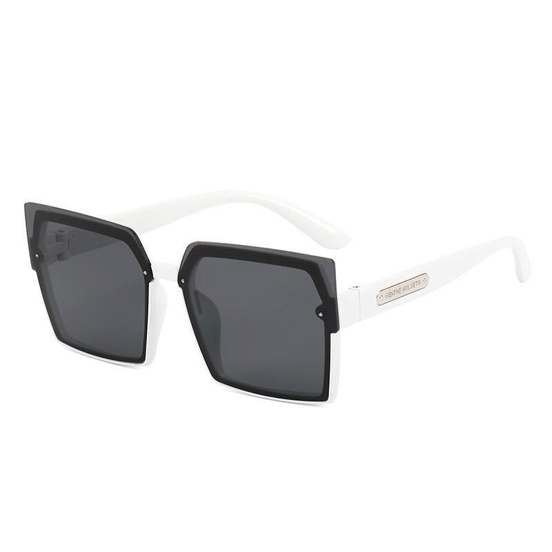 Damen Modische quadratische Sonnenbrille mit stylischem zweifarbigen Rahmen Karnz