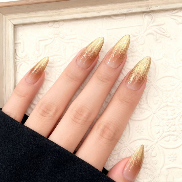 Premium Glitter Ombre Press-On Nails Karnz