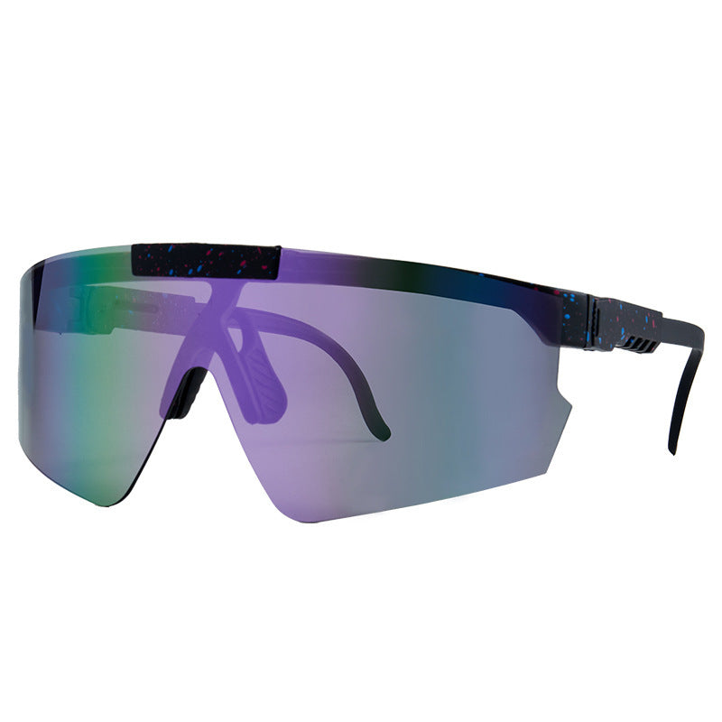 Damen Sport-Sonnenbrille im modernen Design mit großflächigen Gläsern Karnz