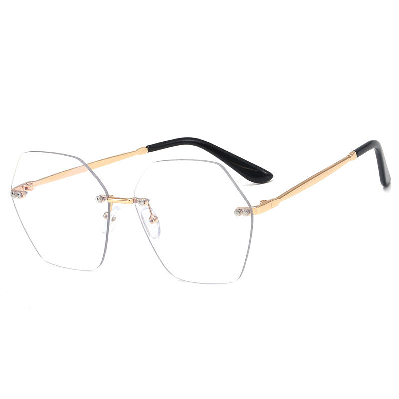 Damen hexagonale Sonnenbrille mit elegantem Metallrahmen Karnz