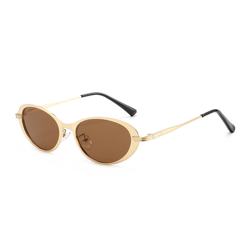 Zeitgenössische ovale Rahmen-Sonnenbrille Karnz