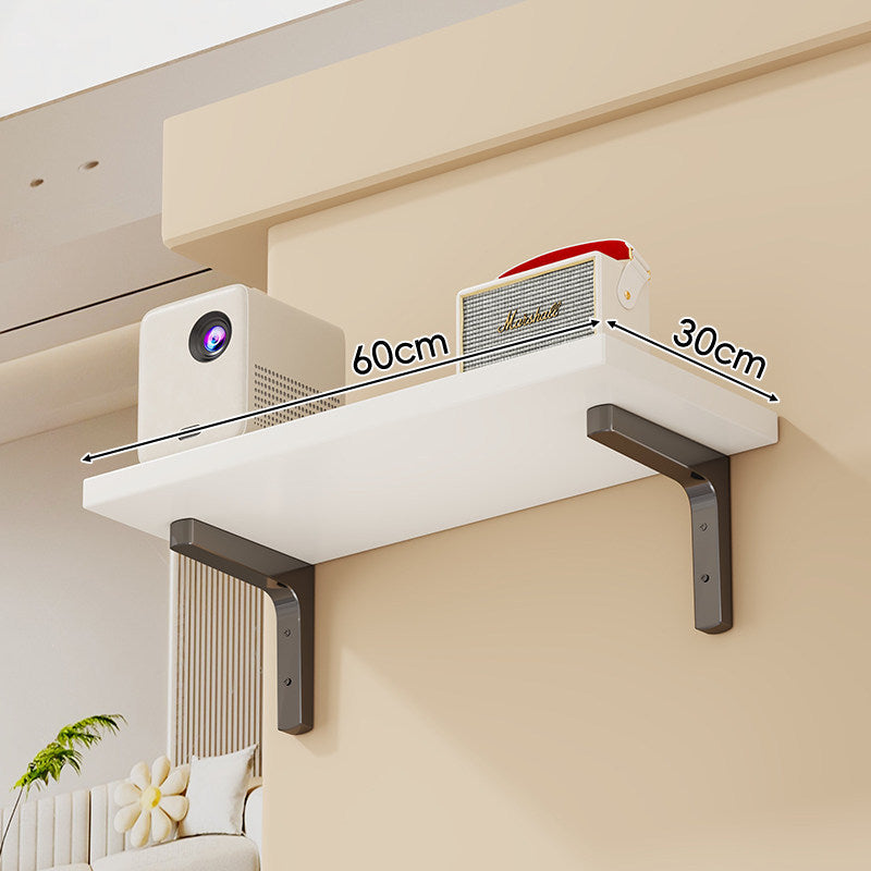 Wandmontierte schwebende Aufbewahrungse shelf mit Marmor-Effekt und Schwerlaststahlhaltern