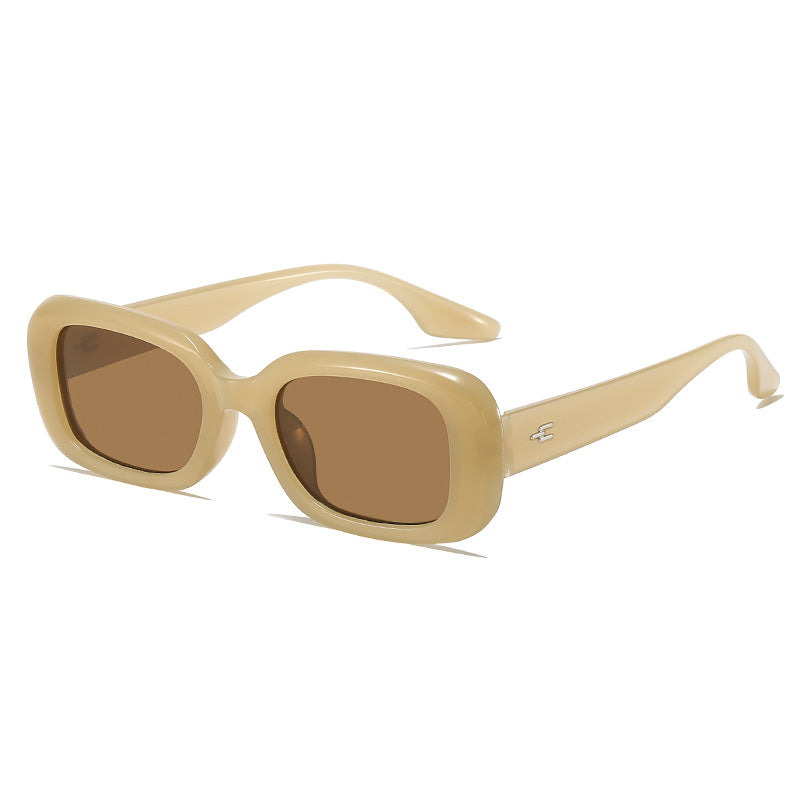 Moderne oversized rechteckige Sonnenbrille Karnz