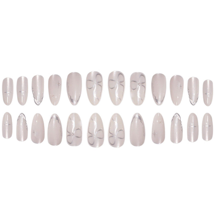 Elegante Stiletto Press-On Nagelkunst mit glänzendem Finish Karnz