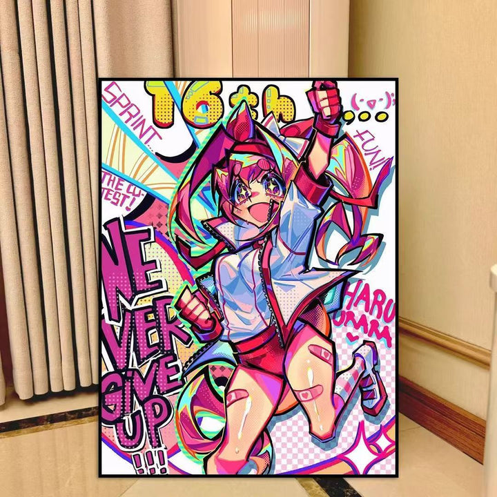 Anime-inspirierte Leinwand Wandkunst Karnz
