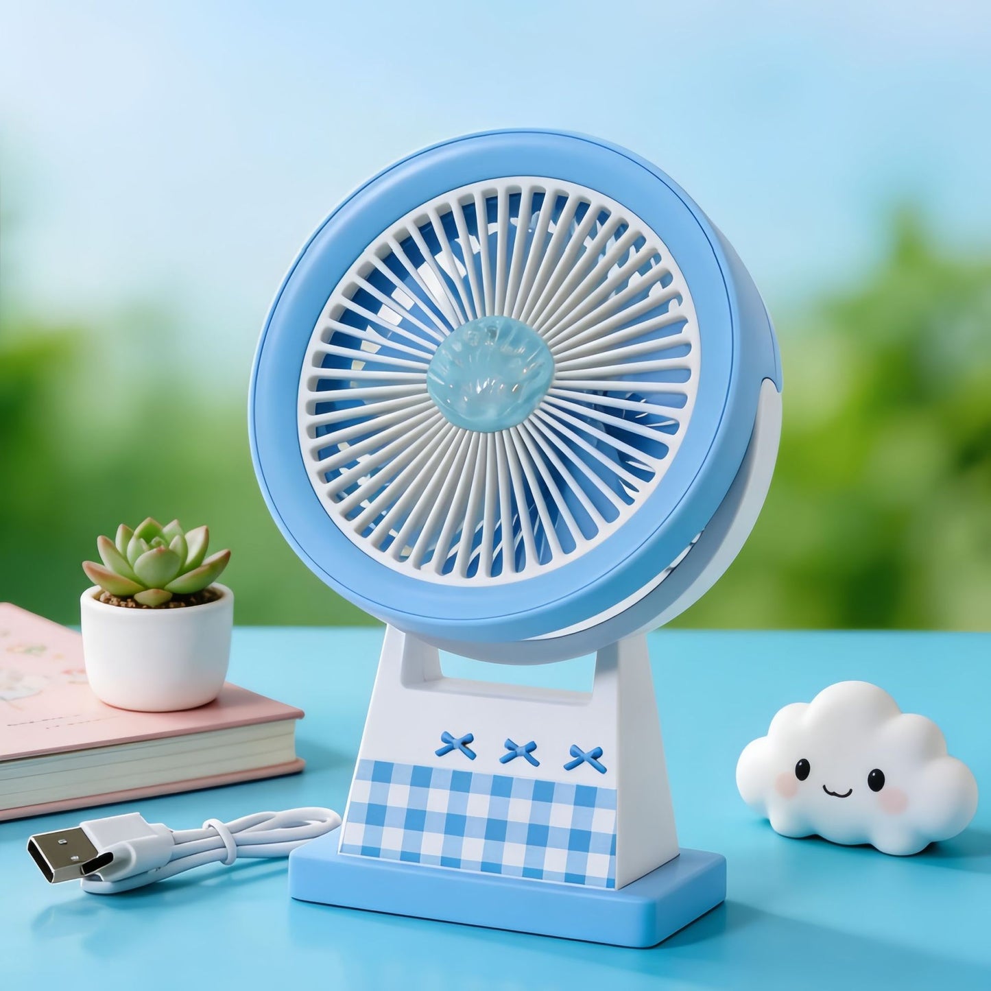 Damen Lustiger Tischventilator im kreativen Tierdesign Karnz