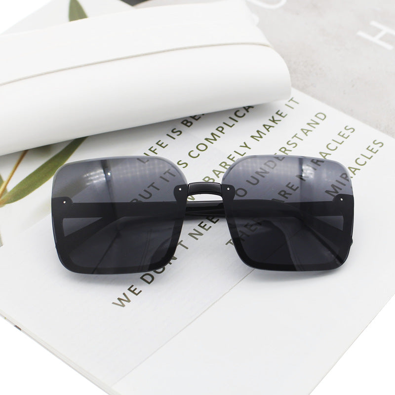 Damen quadratische Sonnenbrille mit extravagantem Leopardenmuster Karnz