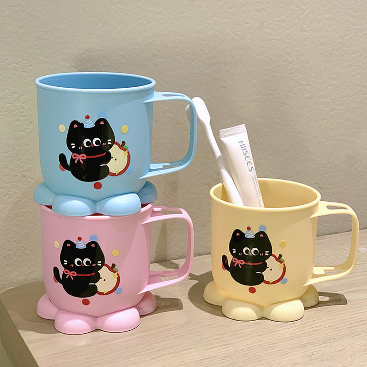Keramiktasse mit Liebevollem Katzenmotiv Karnz