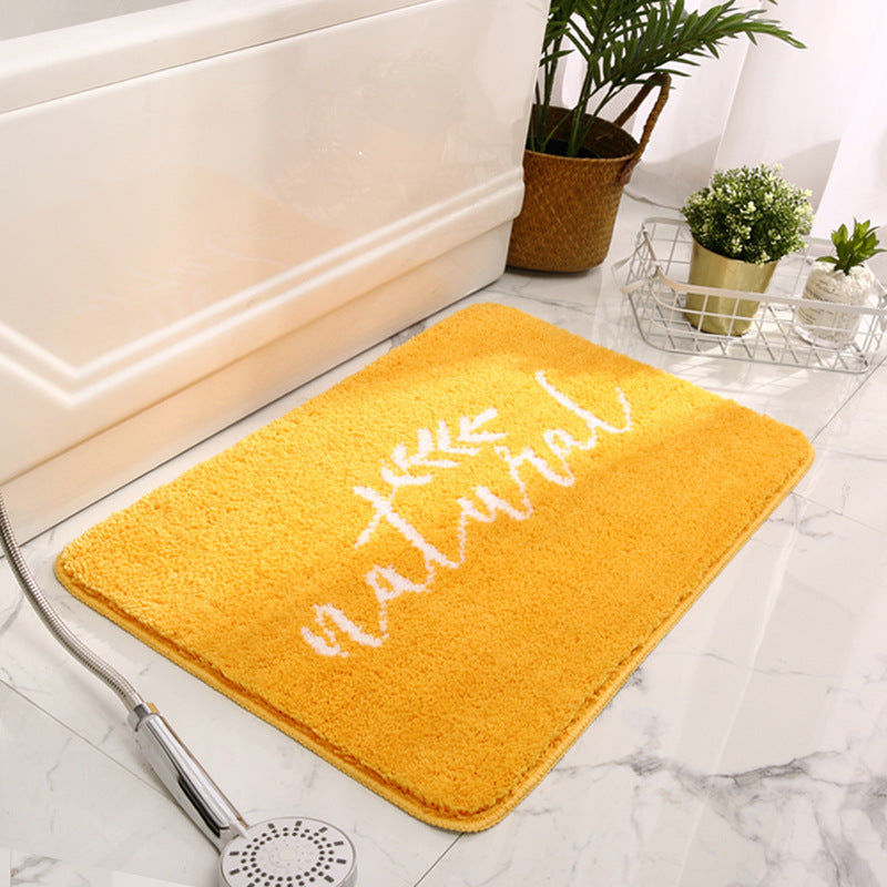 Plüschabsorbierende Memory-Schaum-Badezimmermatte mit rutschfester Rückseite