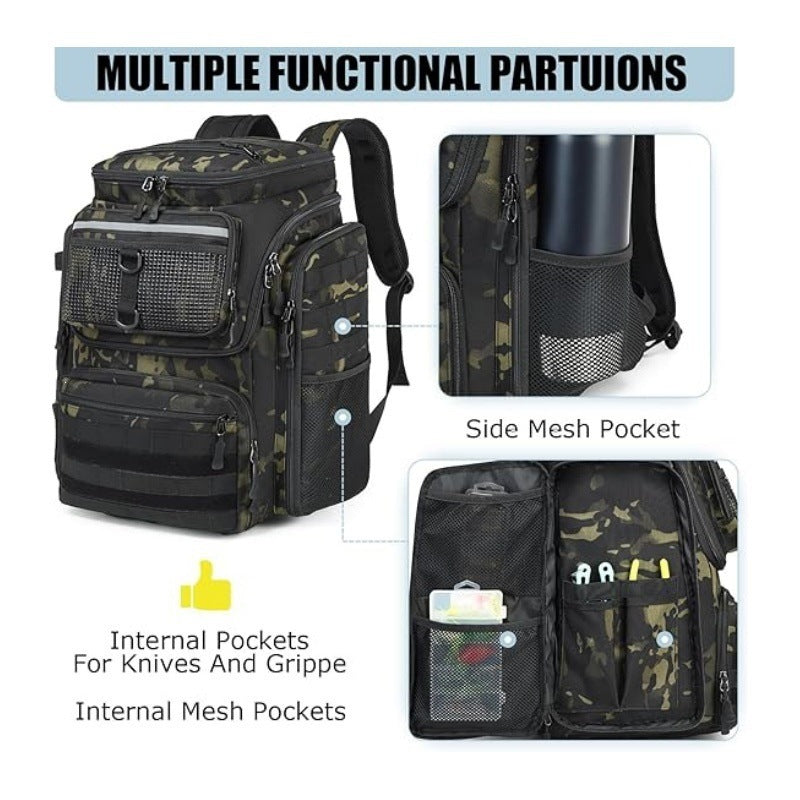 Multi-Funktionale Angelausrüstung Rucksack Karnz