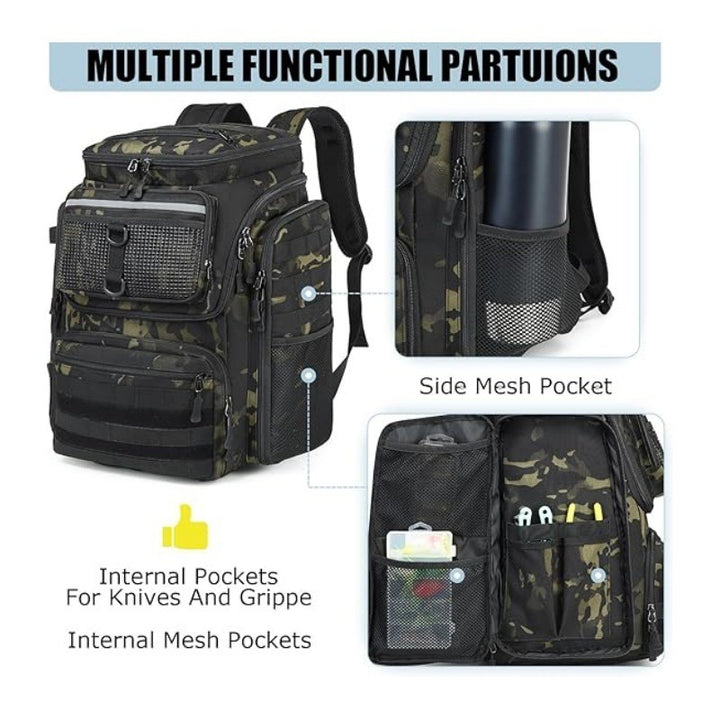 Multi-Funktionale Angelausrüstung Rucksack Karnz