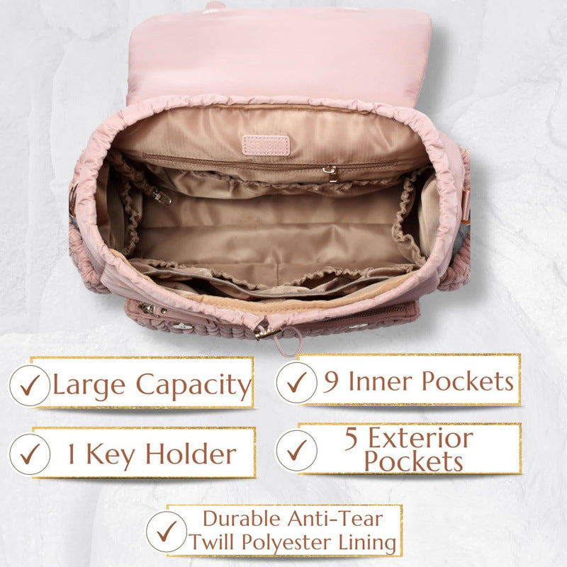 Gepolsterter Rucksack mit Geflochtenem Design Karnz