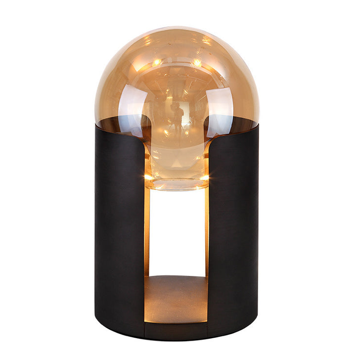 Künstlerische Glastischlampe mit modernem Design