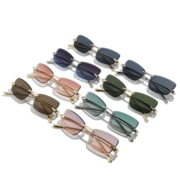 Luxuriöse Sonnenbrille mit weitem Rand Karnz