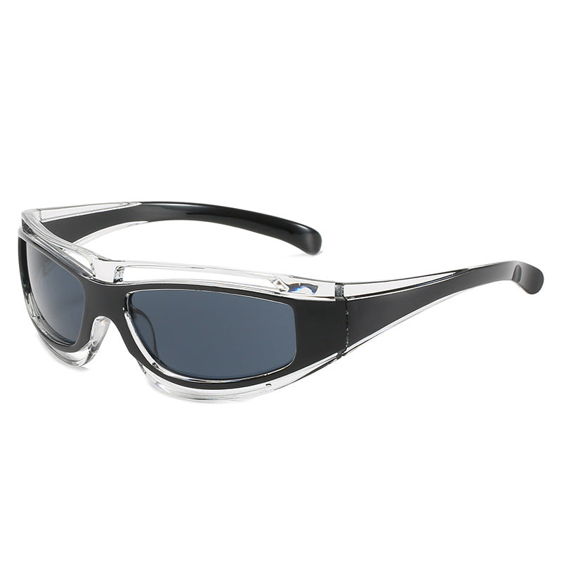 Damen Sportliche Sonnenbrille mit aerodynamischem Design und polarisierenden Gläsern Karnz