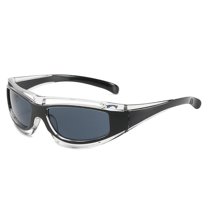 Damen Sportliche Sonnenbrille mit aerodynamischem Design und polarisierenden Gläsern Karnz