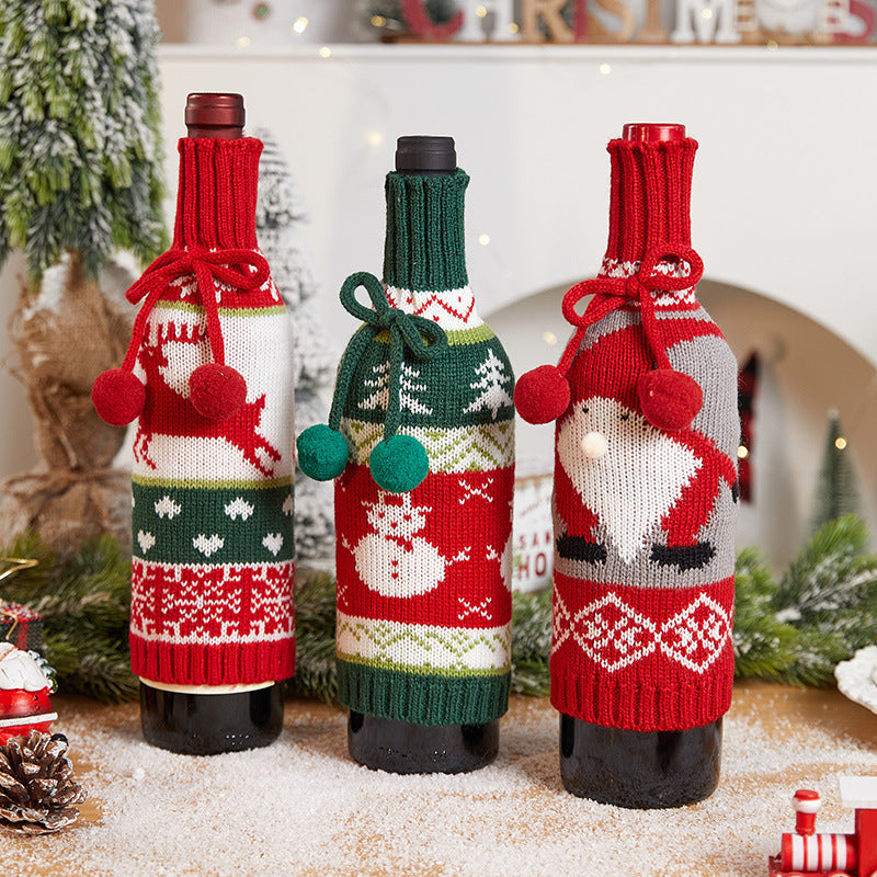 Dekorative Flaschenwärmer im Weihnachtsmann-Design Karnz