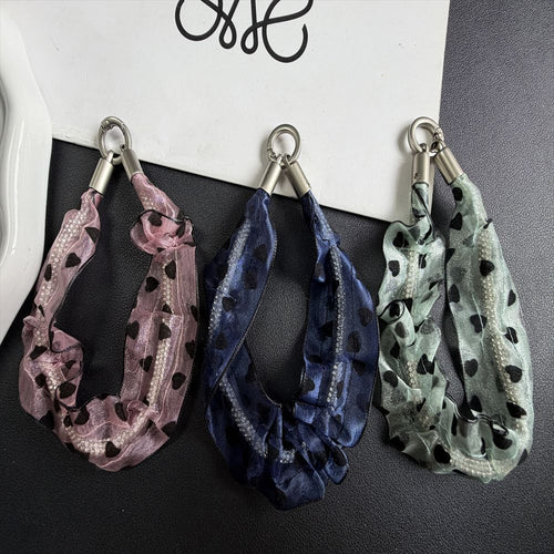 Herz-muster Haar Scrunchie Karnz