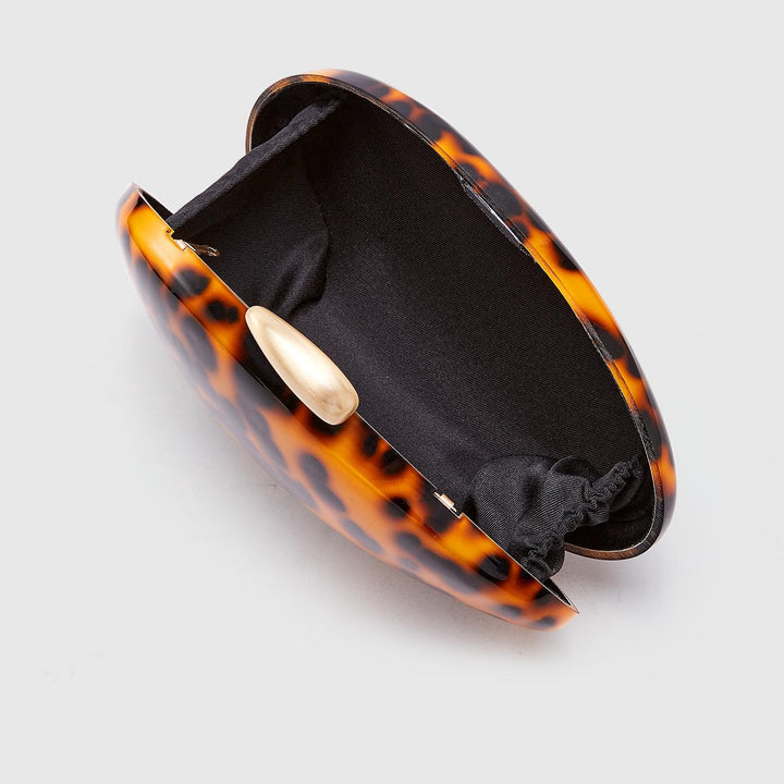 Künstlerische ovale Acryl-Clutch