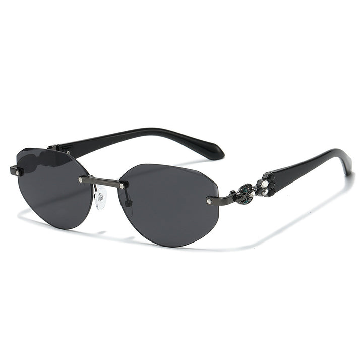 Dekorative Übergroße Schild-Sonnenbrille Karnz