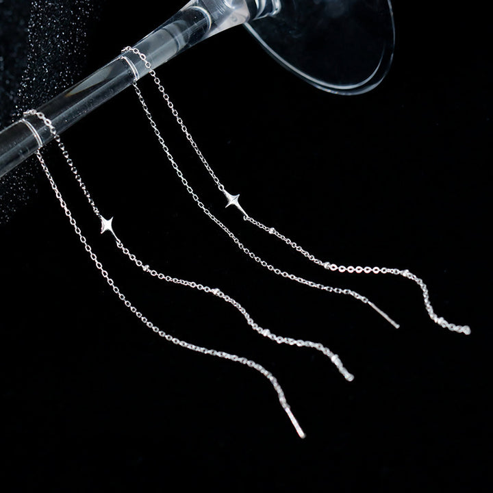 Elegante Y-Halskette mit Funkelndem Anhänger Karnz