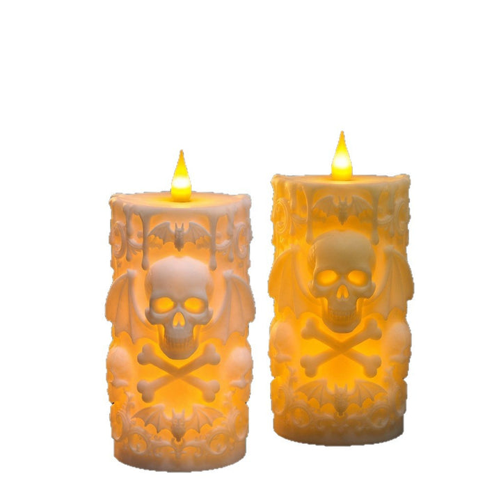 Dekorative Totenkopf-Kerze