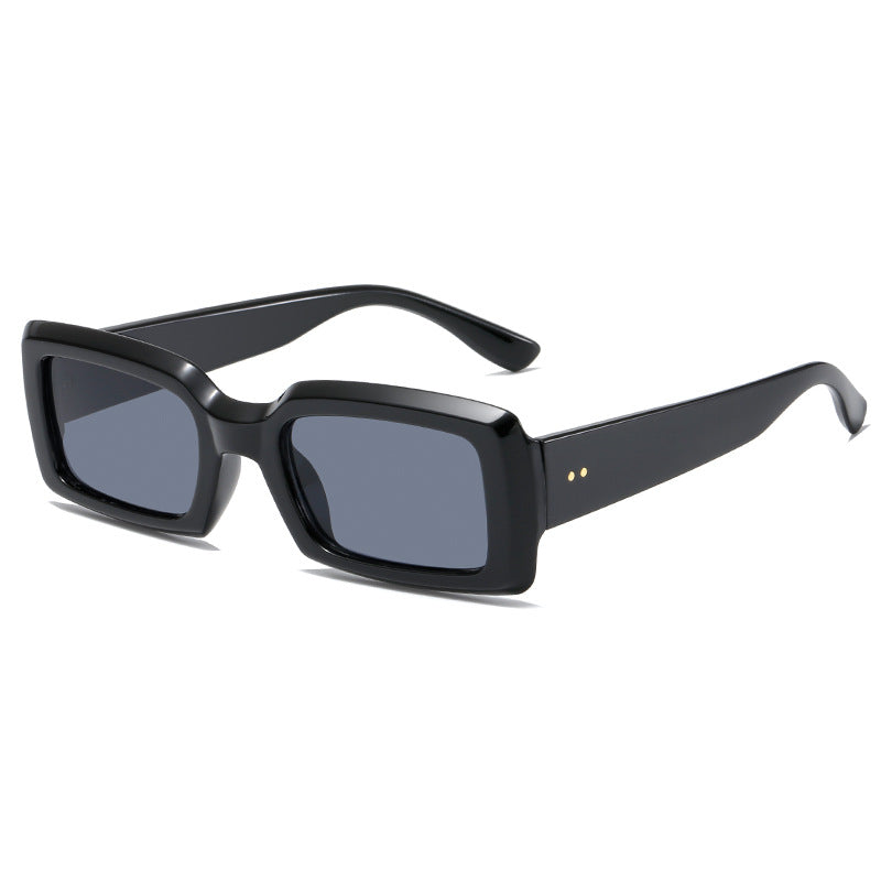 Damen stilvolle quadratische Sonnenbrille mit verspiegelten Gläsern Karnz
