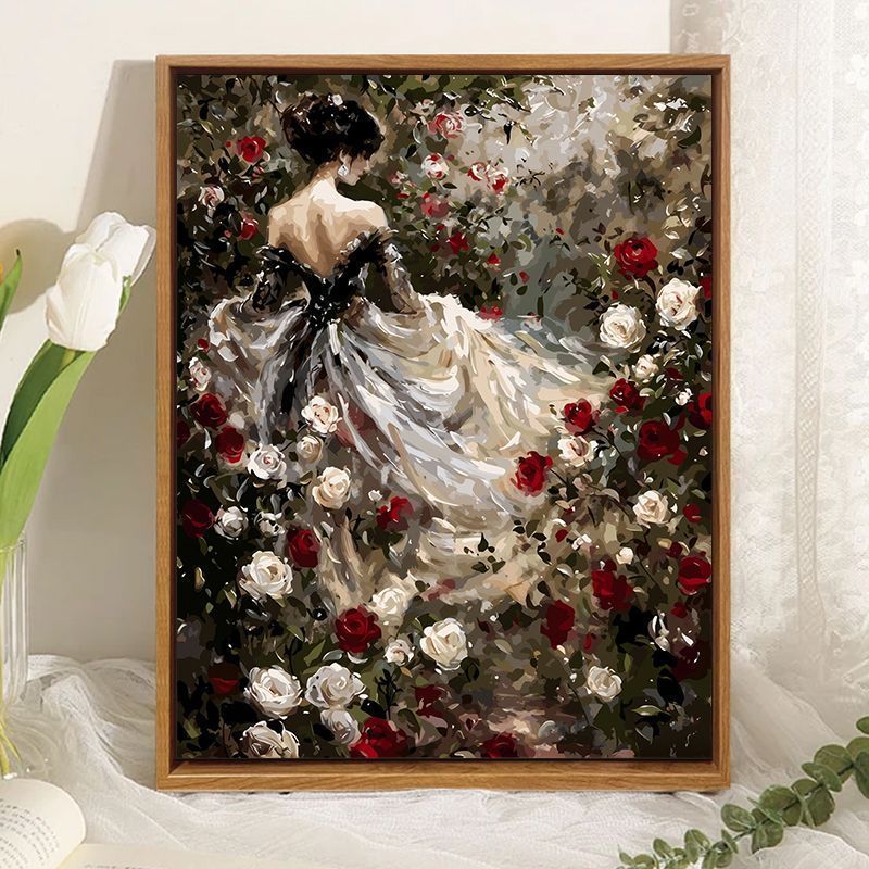 Vintage-inspirierte Stillleben-Rahmenbild Druck Karnz