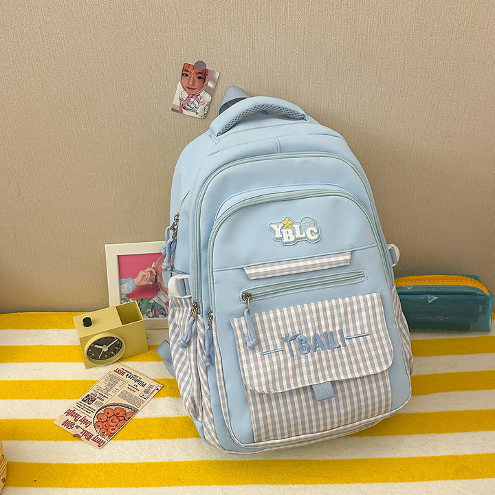 Stylische Karierte Rucksack Karnz