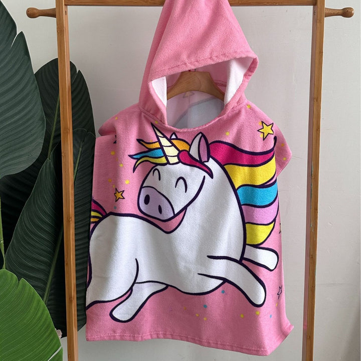 Kinder Haifisch-Design Kapuzenhandtuch Poncho Karnz