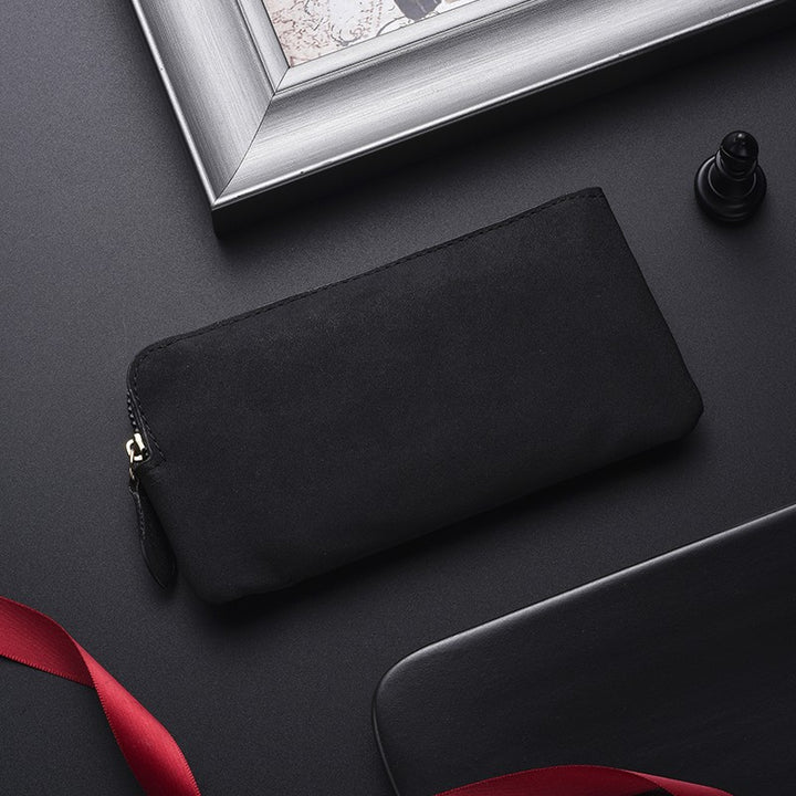 Premium Leder Reißverschluss Geldbörsen Organizer Karnz