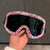 Damen stylische Skibrille mit einzigartigem Dekor Karnz